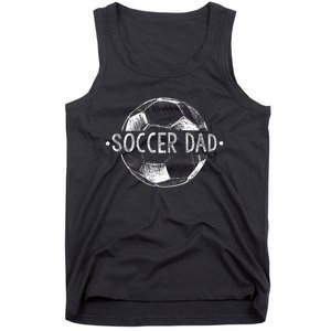 Soccer Dad Family Matching Team Player Gift Sport Lover Papa Tank Top