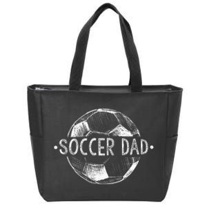 Soccer Dad Family Matching Team Player Gift Sport Lover Papa Zip Tote Bag