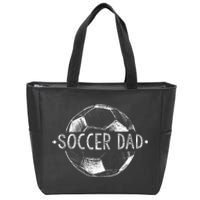 Soccer Dad Family Matching Team Player Gift Sport Lover Papa Zip Tote Bag