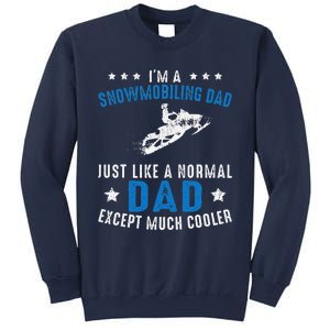 Snowmobiling Dad Fathers Day Snowmobile Rider Riding Sweatshirt