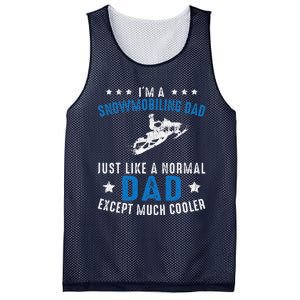 Snowmobiling Dad Fathers Day Snowmobile Rider Riding Mesh Reversible Basketball Jersey Tank