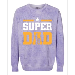 Super Dad Father's Day T Colorblast Crewneck Sweatshirt