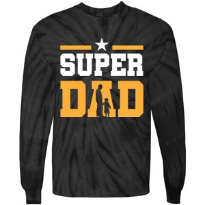 Super Dad Father's Day T Tie-Dye Long Sleeve Shirt