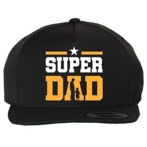 Super Dad Father's Day T Wool Snapback Cap