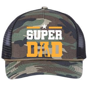 Super Dad Father's Day T Retro Rope Trucker Hat Cap