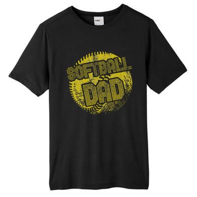 Softball Dad Father Daddy Fathers Day Gift Sport Fan Tall Fusion ChromaSoft Performance T-Shirt