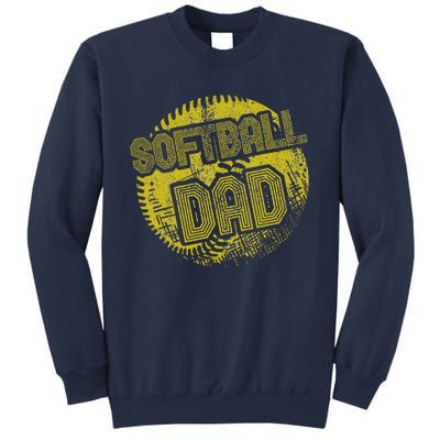 Softball Dad Father Daddy Fathers Day Gift Sport Fan Sweatshirt