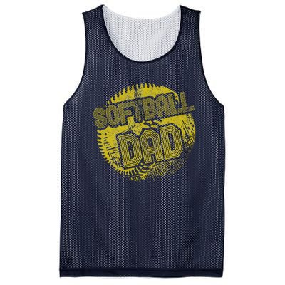 Softball Dad Father Daddy Fathers Day Gift Sport Fan Mesh Reversible Basketball Jersey Tank