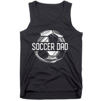 Soccer Dad Funny Soccer Lover Dad Papa Fathers Day Gift Tank Top