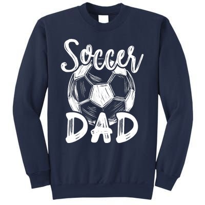 Soccer Dad For Family Matching Team Player Soccer Ball Sweatshirt