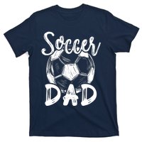 Soccer Dad For Family Matching Team Player Soccer Ball T-Shirt