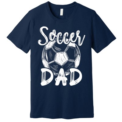 Soccer Dad For Family Matching Team Player Soccer Ball Premium T-Shirt