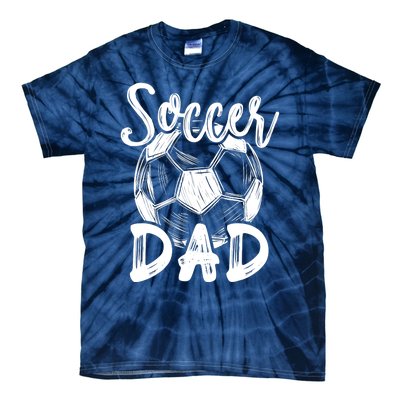 Soccer Dad For Family Matching Team Player Soccer Ball Tie-Dye T-Shirt