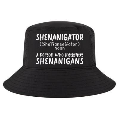 Shenanigator Definition Funny Saint Patrick Day Shenanigans Cool Comfort Performance Bucket Hat