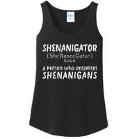 Shenanigator Definition Funny Saint Patrick Day Shenanigans Ladies Essential Tank