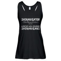 Shenanigator Definition Funny Saint Patrick Day Shenanigans Ladies Essential Flowy Tank