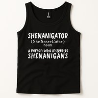 Shenanigator Definition Funny Saint Patrick Day Shenanigans Tank Top