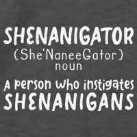 Shenanigator Definition Funny Saint Patrick Day Shenanigans Vector Backpack