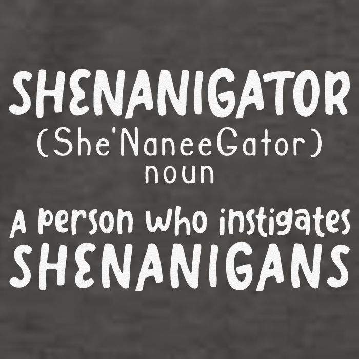 Shenanigator Definition Funny Saint Patrick Day Shenanigans Vector Backpack
