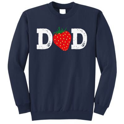 Strawberry Dad Fruit Lover Fruitarian Fathers Day Berry Sweatshirt