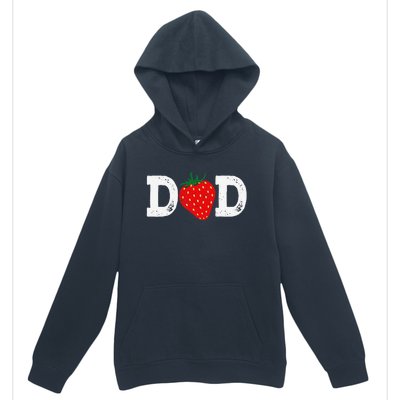 Strawberry Dad Fruit Lover Fruitarian Fathers Day Berry Urban Pullover Hoodie