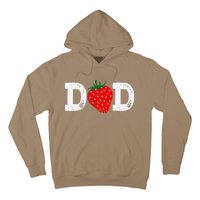 Strawberry Dad Fruit Lover Fruitarian Fathers Day Berry Hoodie