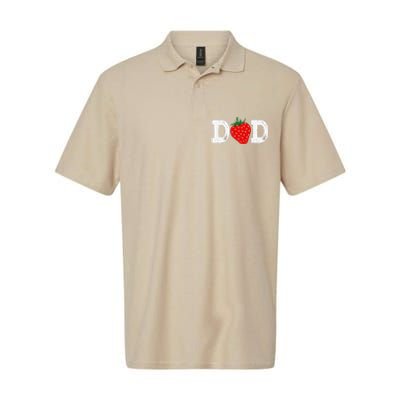 Strawberry Dad Fruit Lover Fruitarian Fathers Day Berry Softstyle Adult Sport Polo