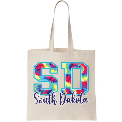 South Dakota Funny Tie Dye Vintage Retro Tote Bag