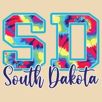 South Dakota Funny Tie Dye Vintage Retro Bag
