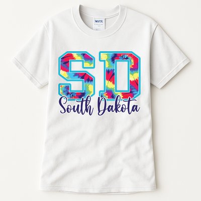 South Dakota Funny Tie Dye Vintage Retro Tall T-Shirt