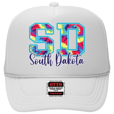 South Dakota Funny Tie Dye Vintage Retro Trucker Hat
