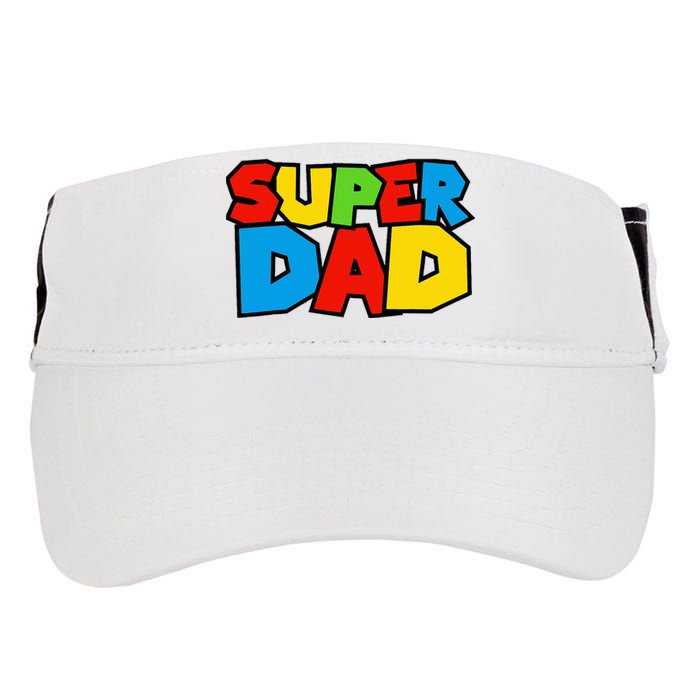 Super Dad Funny Gamer Design For FatherS Day Adult Drive Performance Visor