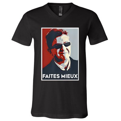 Sebastien Delogu Faites Mieux V-Neck T-Shirt