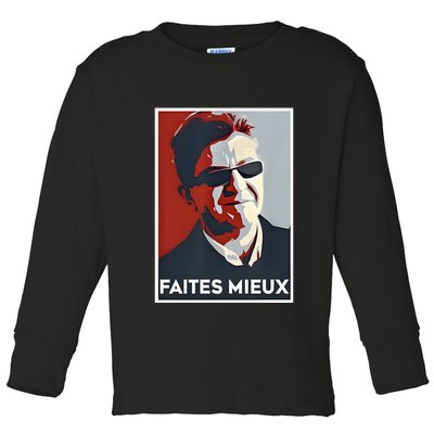 Sebastien Delogu Faites Mieux Toddler Long Sleeve Shirt