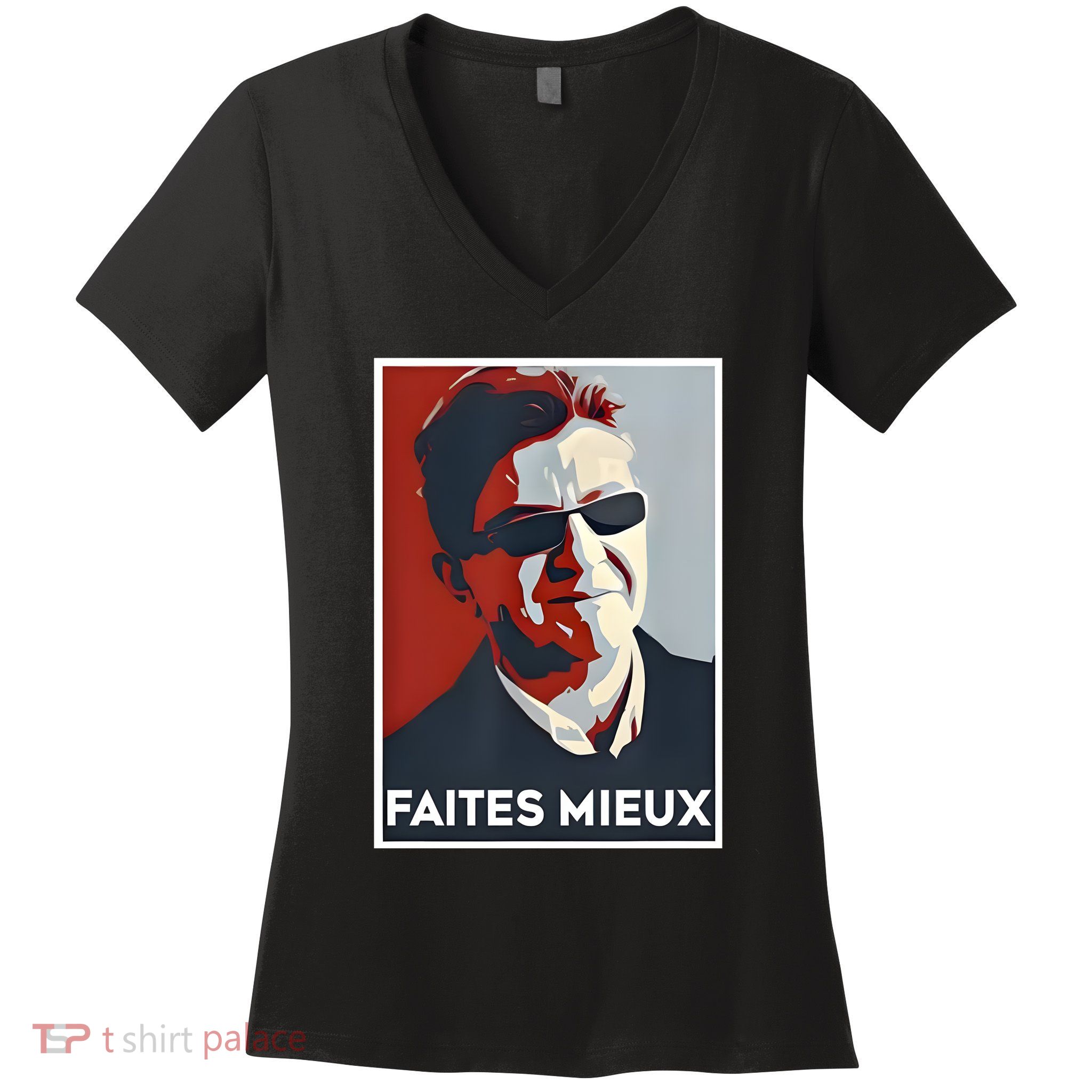 Sebastien Delogu Faites Mieux Women's V-Neck T-Shirt