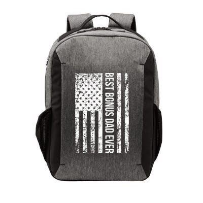 Step Dad For Best Bonus Dad Ever American Flag Fathers Day Meaningful Gift Vector Backpack