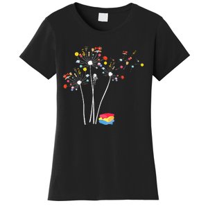 Sewing Dandelion Flowers Quilting Quilt Shop Women's T-Shirt