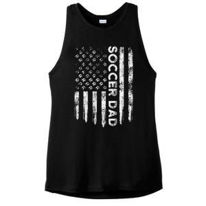 Soccer Dad Funny Soccer Lover Dad Papa FatherS Day Ladies PosiCharge Tri-Blend Wicking Tank