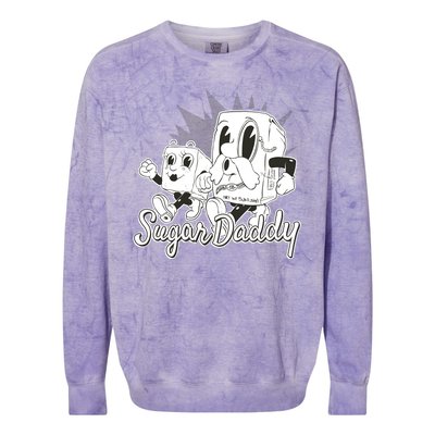 Sugar Daddy Funny Gift Colorblast Crewneck Sweatshirt