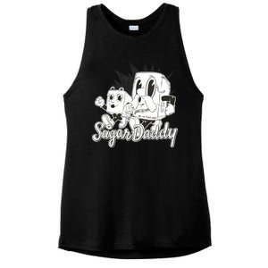 Sugar Daddy Funny Gift Ladies PosiCharge Tri-Blend Wicking Tank