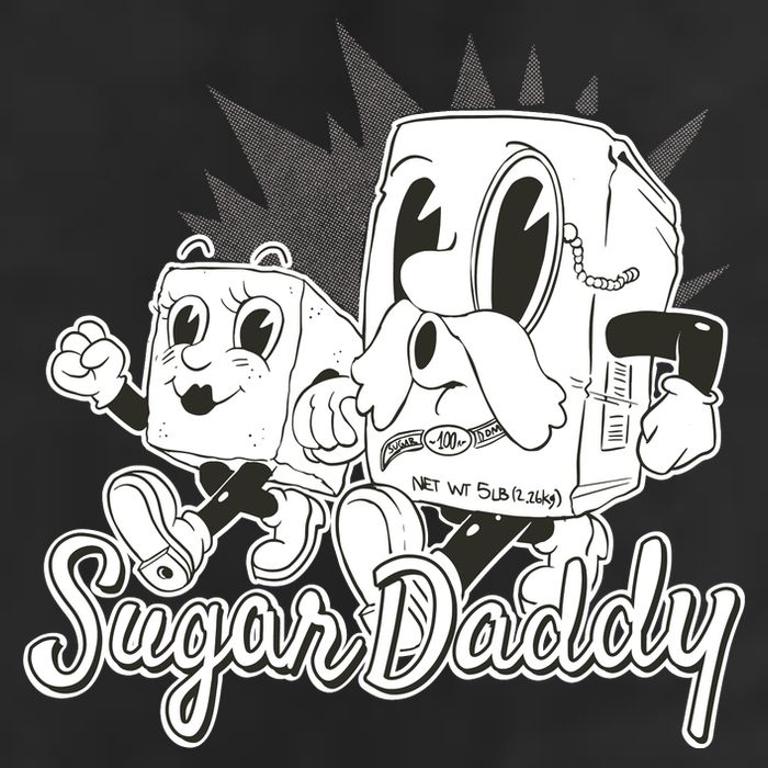 Sugar Daddy Funny Gift 7 Panel Mesh Trucker Snapback Hat