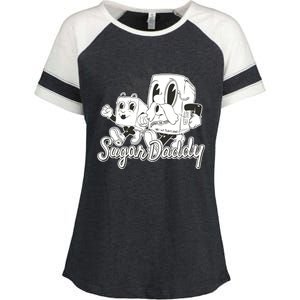 Sugar Daddy Funny Gift Enza Ladies Jersey Colorblock Tee