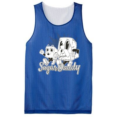 Sugar Daddy Funny Gift Mesh Reversible Basketball Jersey Tank