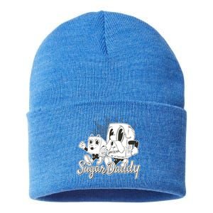 Sugar Daddy Funny Gift Sustainable Knit Beanie