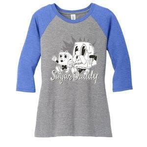 Sugar Daddy Funny Gift Women's Tri-Blend 3/4-Sleeve Raglan Shirt