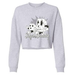 Sugar Daddy Funny Gift Cropped Pullover Crew