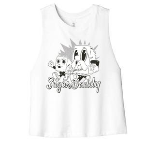 Sugar Daddy Funny Gift Women's Racerback Cropped Tank