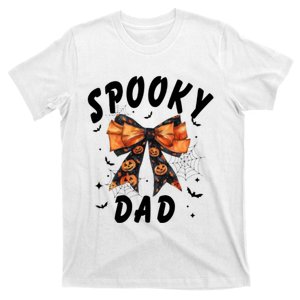 Spooky Dad Funny Pumpkin Halloween Season Matching Family T-Shirt