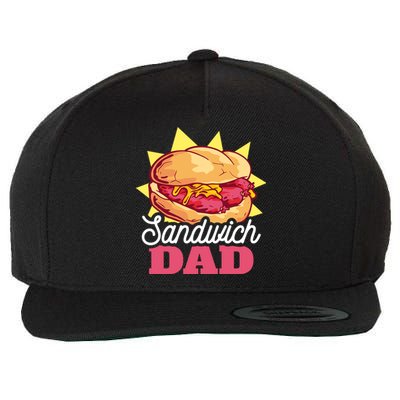 Sandwich Dad For Father's Day Gift Wool Snapback Cap