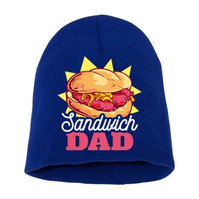 Sandwich Dad For Father's Day Gift Short Acrylic Beanie